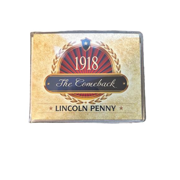 1918 The Comeback Lincoln Penny and 4 Cent Stamp Certificate of Authenticity - Picture 1 of 7